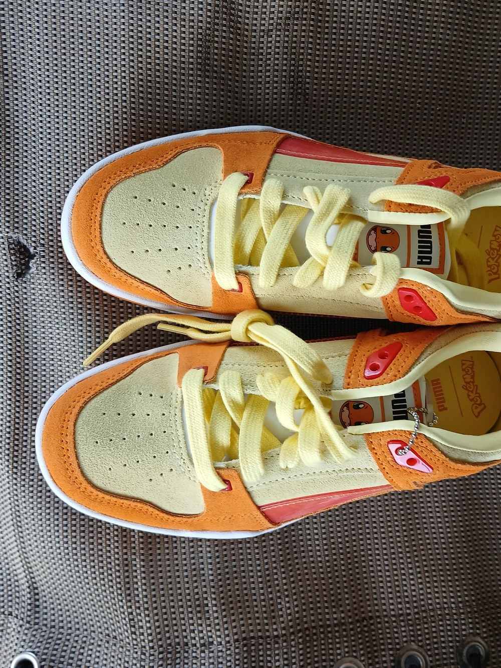 Puma Kids Yellow and Orange Low-Top Sneakers